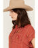 Image #2 - Olive Hill Women's Boot Barn Exclusive Floral Embroidered Short Sleeve Button-Down Western Shirt, Rust Copper, hi-res
