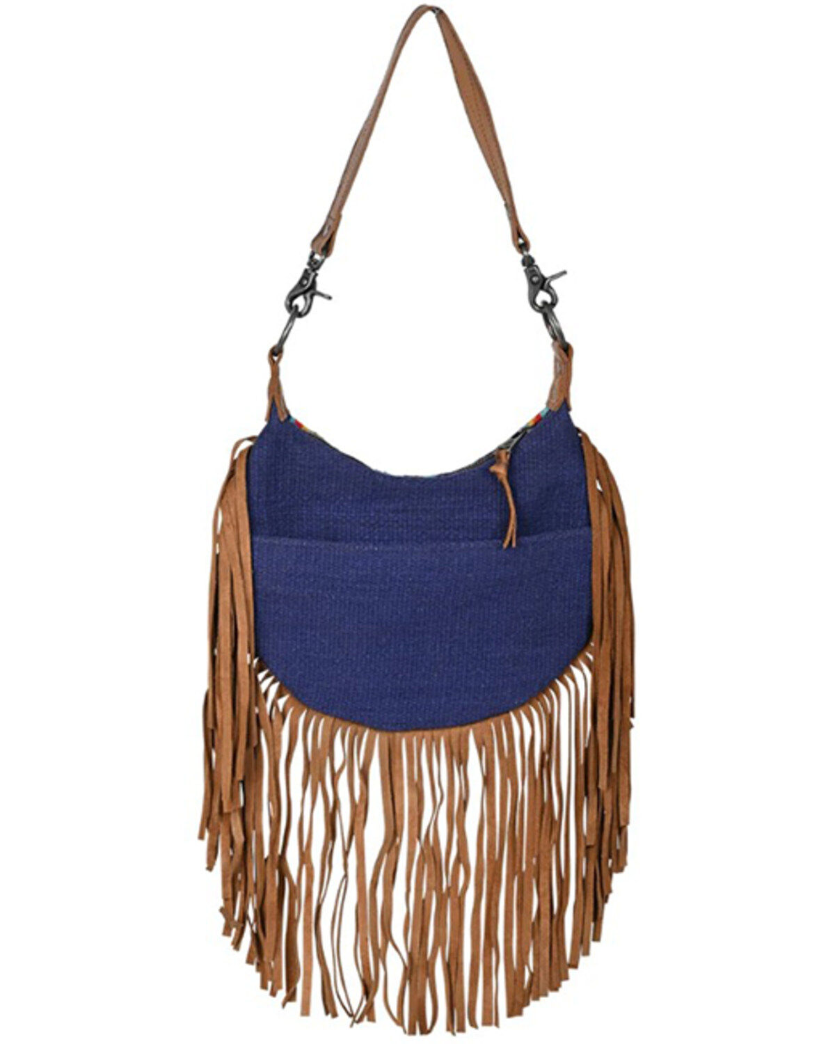 Image #2 - STS Ranchwear by Carroll Women's Mojave Sky Nellie Fringe Bag, Blue, hi-res