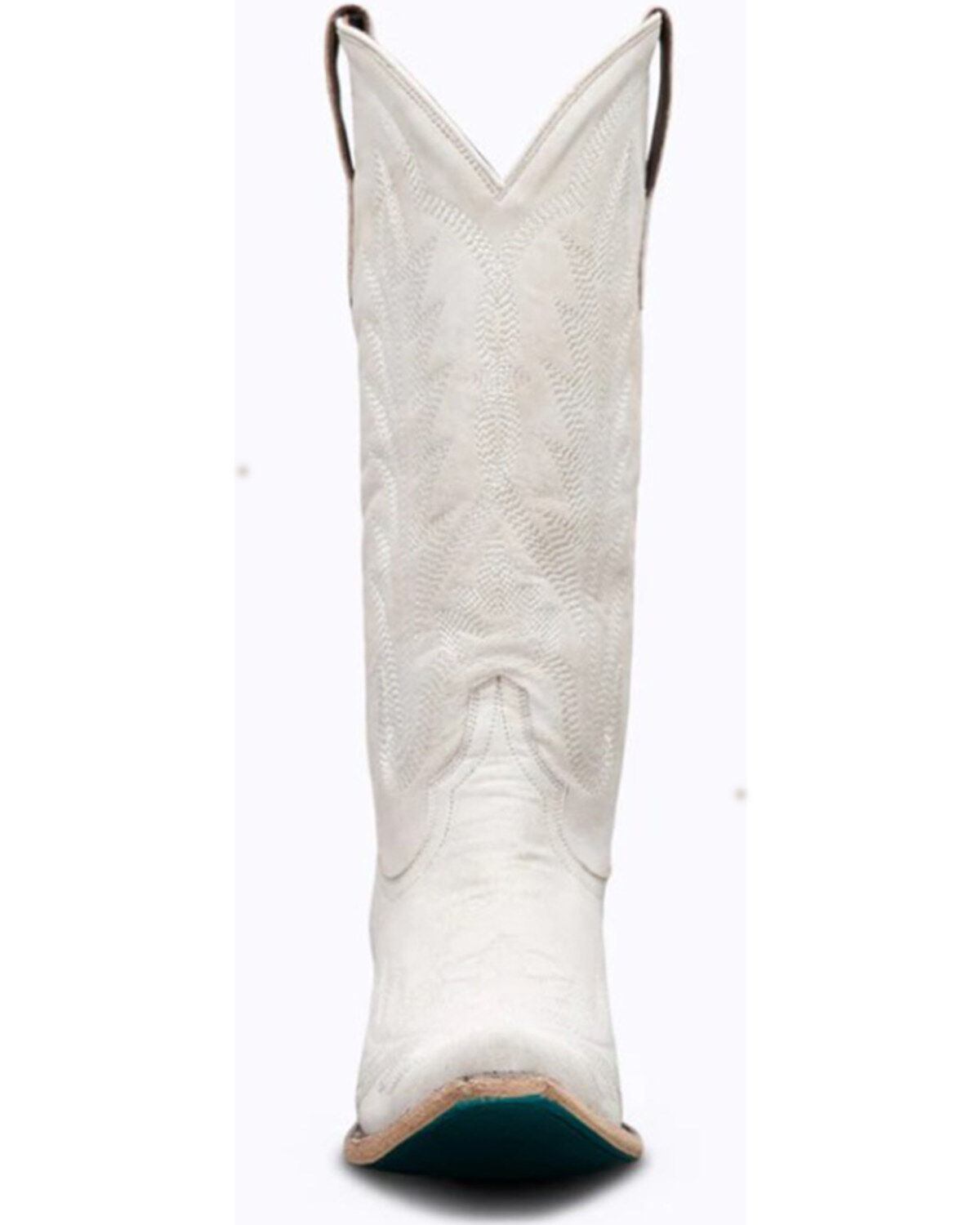 Image #4 - Lane Women's Lexington Leather Western Boots - Snip Toe, Ivory, hi-res