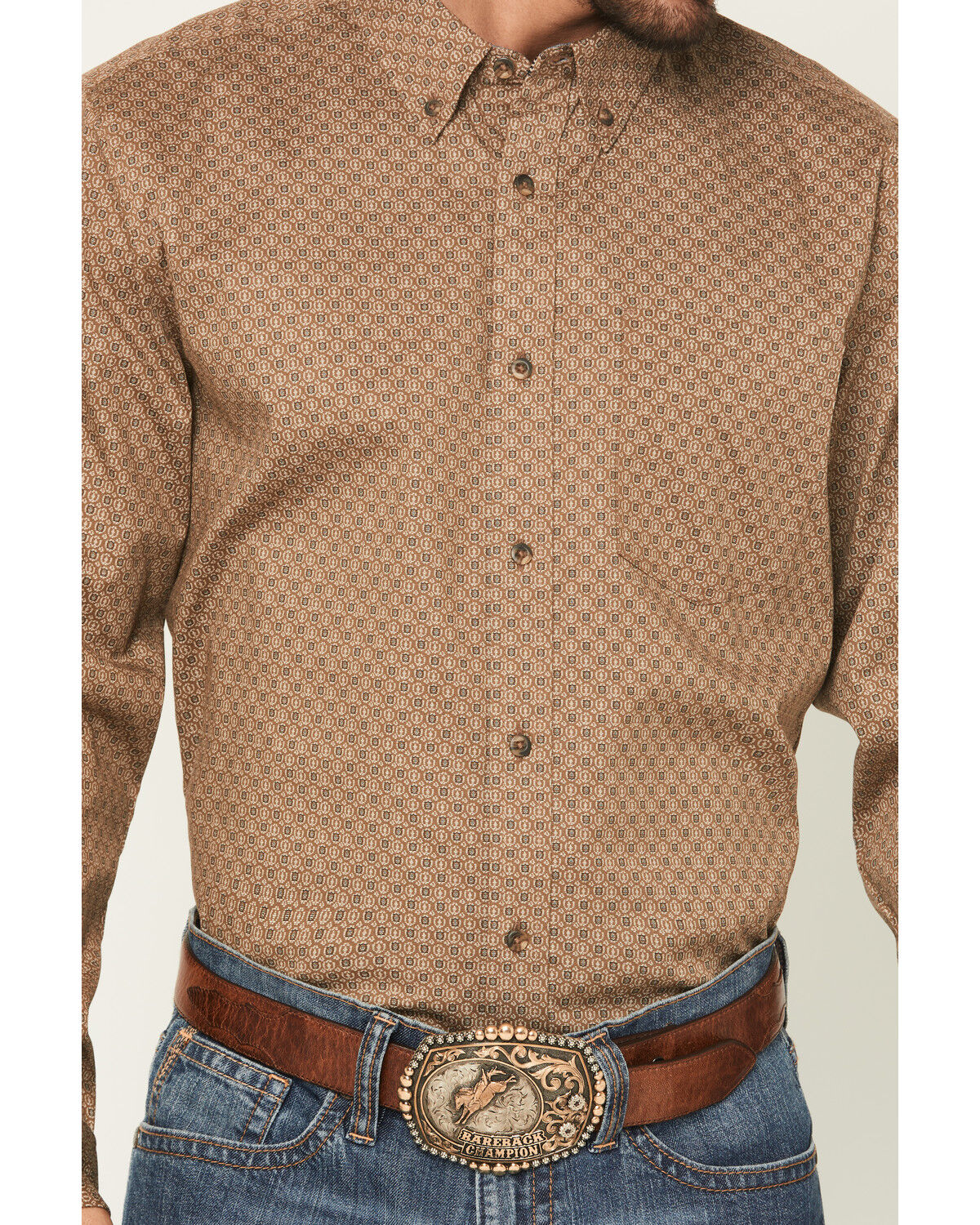 Product Name:  Cody James Men's Big Deal Geo Print Long Sleeve Button-Down Stretch Western Shirt