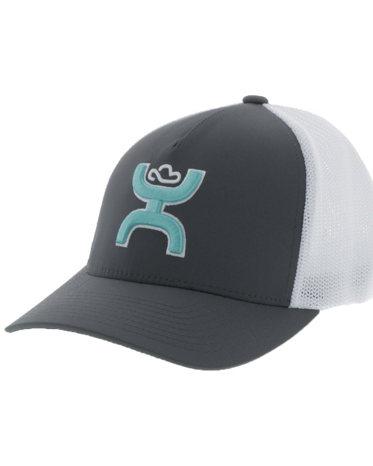 Image #1 - HOOey Men's Gray Coach Mesh Flex Fit Ball Cap, , hi-res