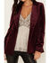 Maggie Sweet Women's Anna Velvet Blazer, Burgundy, hi-res