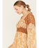 Image #2 - Miss Me Women's Floral Print Long Sleeve Midi Dress, , hi-res