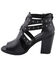 Image #4 - Milwaukee Performance Women's Platform Heel Studded Strap Sandals, Black, hi-res