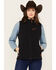 Image #1 - Cinch Women's Logo Embroidered Softshell Vest, Black, hi-res