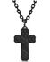 Montana Silversmiths Men's Faded Glory Cross Necklace, Silver, hi-res
