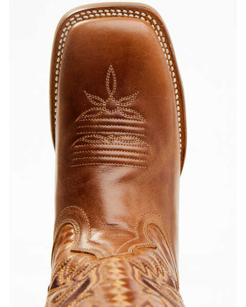 Dan Post Women's Magnolia Embroidered Western Boots - Broad Square Toe, Tan, hi-res