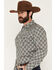 Image #2 - Gibson Trading Co Men's Vintage Medallion Print Long Sleeve Snap Western Shirt, Blue, hi-res