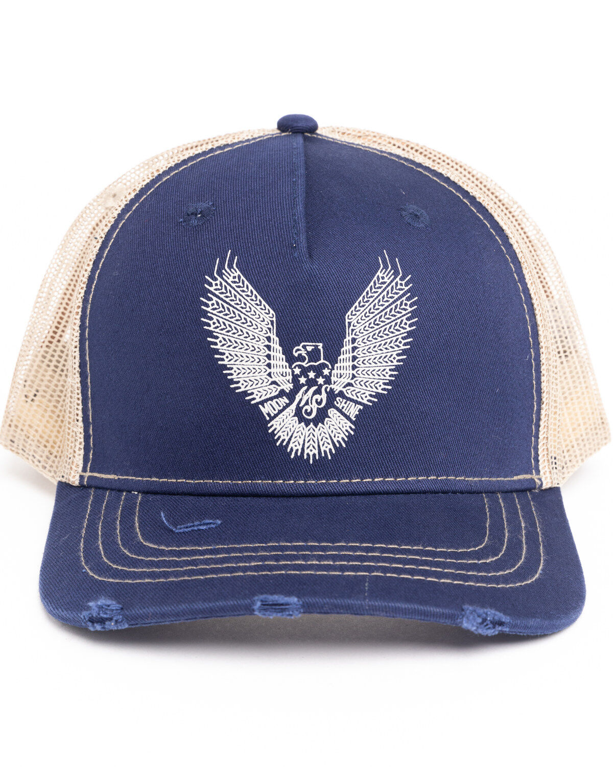 Image #4 - Moonshine Spirit Men's Eagle Embroidered Ball Cap , Blue, hi-res