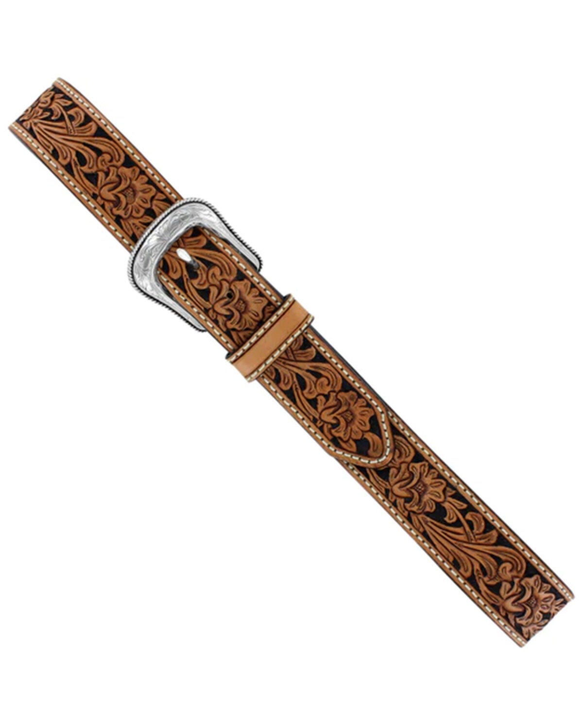 Image #3 - Tony Lama Men's Veracruz Vine Belt, Brown, hi-res