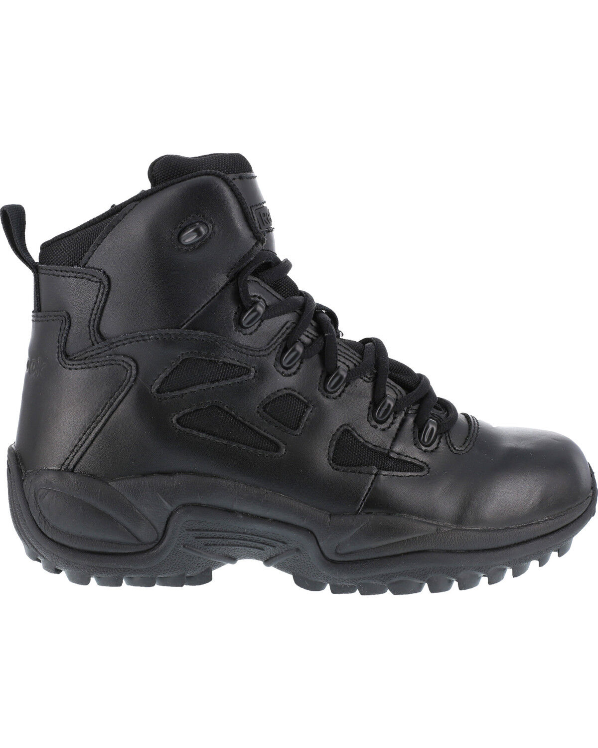 Image #3 - Reebok Men's Stealth 6" Lace-Up Work Boots - Soft Toe, Black, hi-res
