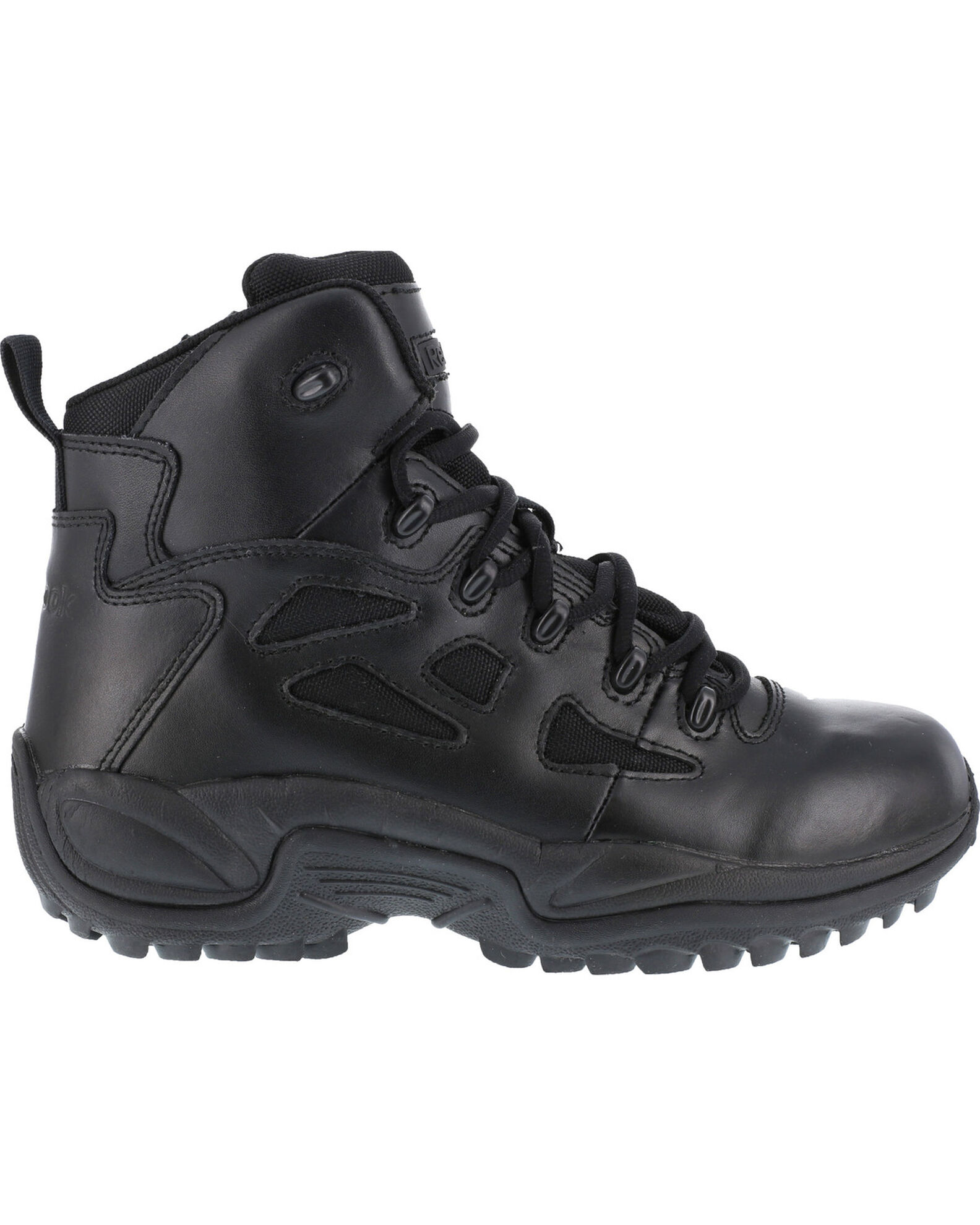 Image #3 - Reebok Men's Stealth 6" Lace-Up Work Boots - Soft Toe, Black, hi-res