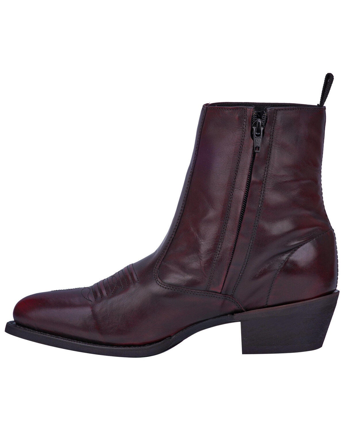 black side zip boots