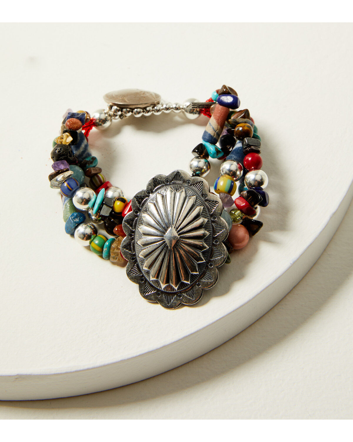 Image #1 - Paige Wallace Women's Concho Bracelet, Multi, hi-res