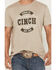 Image #3 - Cinch Men's Boot Barn Exclusive Logo Short Sleeve Graphic T-Shirt, Tan, hi-res