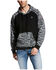 Image #1 - Ariat Men's Patriot Camo Print Hooded Sweatshirt - Big, Black, hi-res