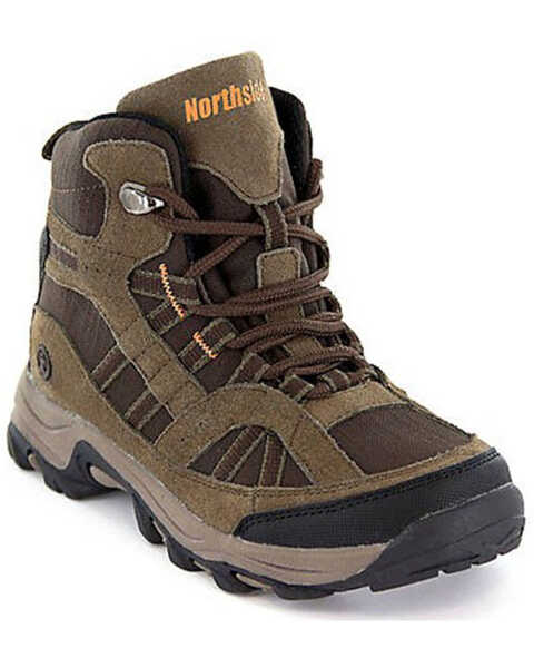 Image #1 - Northside Boys' Rampart Hiking Boots - Soft Toe, Brown, hi-res