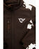 Image #2 - Cowgirl Hardware Toddler Girls' Cow Print Jacket, Chocolate, hi-res
