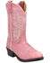 Image #1 - Smoky Mountain Little Girls' Denver Western Boots - Round Toe, Pink, hi-res