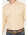 Panhandle Select Men's Geo Print Long Sleeve Button-Down Western Shirt, Yellow, hi-res