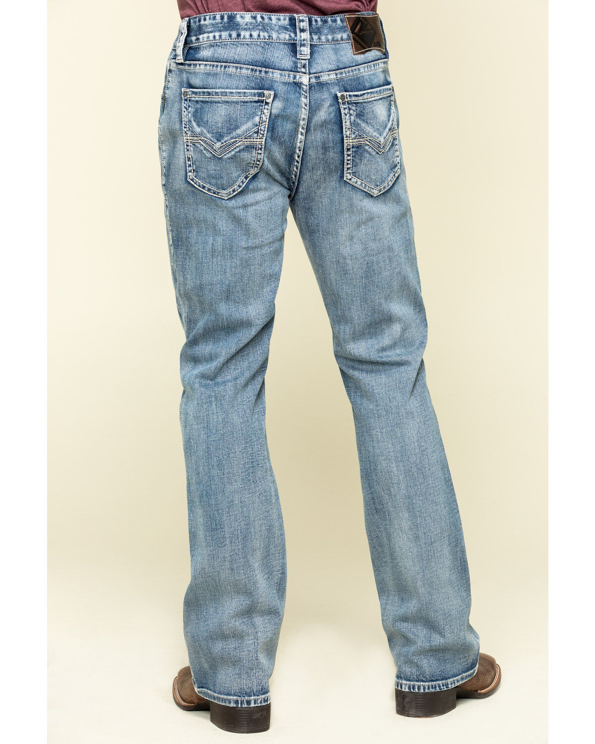 Image #1 - Rock & Roll Cowboy Men's Double Barrel Light Stretch Relaxed Bootcut Jeans, , hi-res
