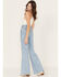 Image #3 - Wrangler Women's Meow Laser Tiger Print Wanderer Flare Jeans, Blue, hi-res