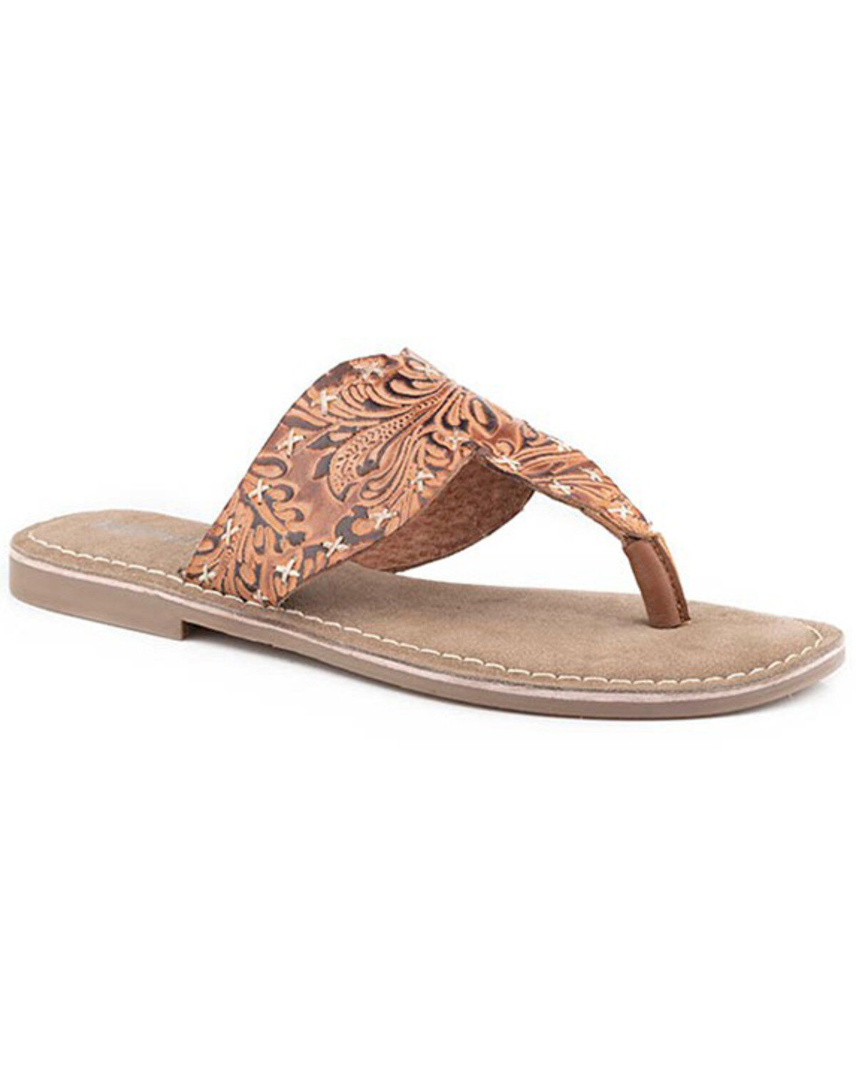 Image #1 - Roper Women's Juliet Sandals, Tan, hi-res