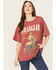 Image #1 - Wrangler Retro Women's Cowboy Logo Short Sleeve Oversized Graphic Tee, Rust Copper, hi-res