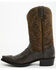 Image #3 - Dan Post Men's 12" Exotic Ostrich Western Boots - Snip Toe, Grey, hi-res