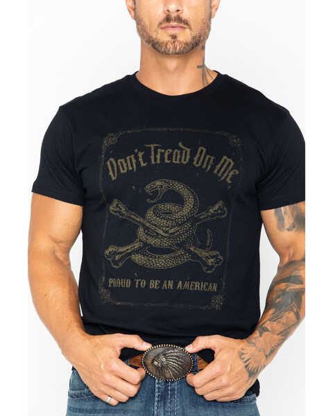 Brothers and Arms Don't Tread On Me Print T-Shirt, Black, hi-res