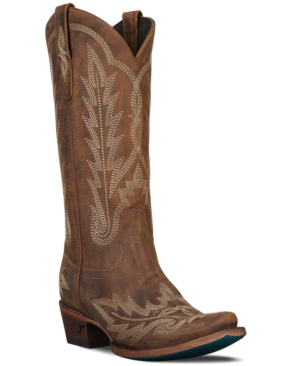 Lane Women's Lexington Tall Western Boots - Snip Toe, Caramel, hi-res
