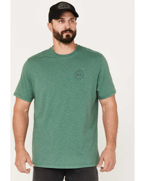 Brothers and Sons Men's Campfire Short Sleeve Graphic T-Shirt, Green, hi-res