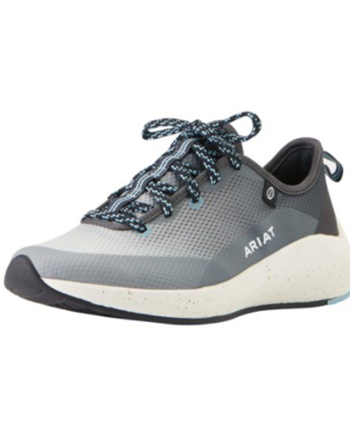 Image #1 - Ariat Women's Shiftrunner Lace-Up Soft Work Sneakers - Round Toe, Grey, hi-res