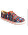 Twisted X Women's Hooey Multi Southwestern Print Causal Lace-Up Loper - Moc Toe , Multi, hi-res