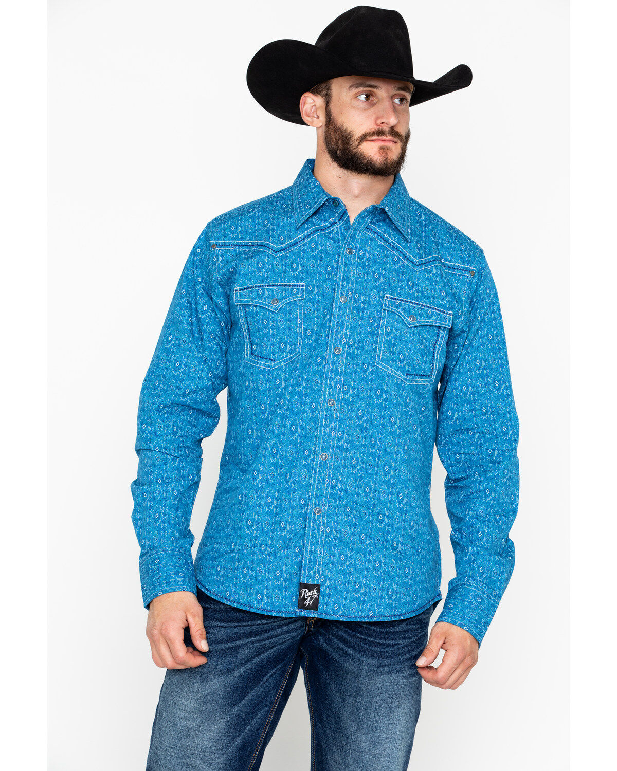 wrangler turquoise shirt