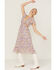 Image #4 - Sadie & Sage Women's Floral Cut-Out Midi Dress, Lavender, hi-res
