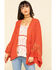 Image #1 - Miss Me Women's Tie Front Bell Sleeve KImono  , , hi-res