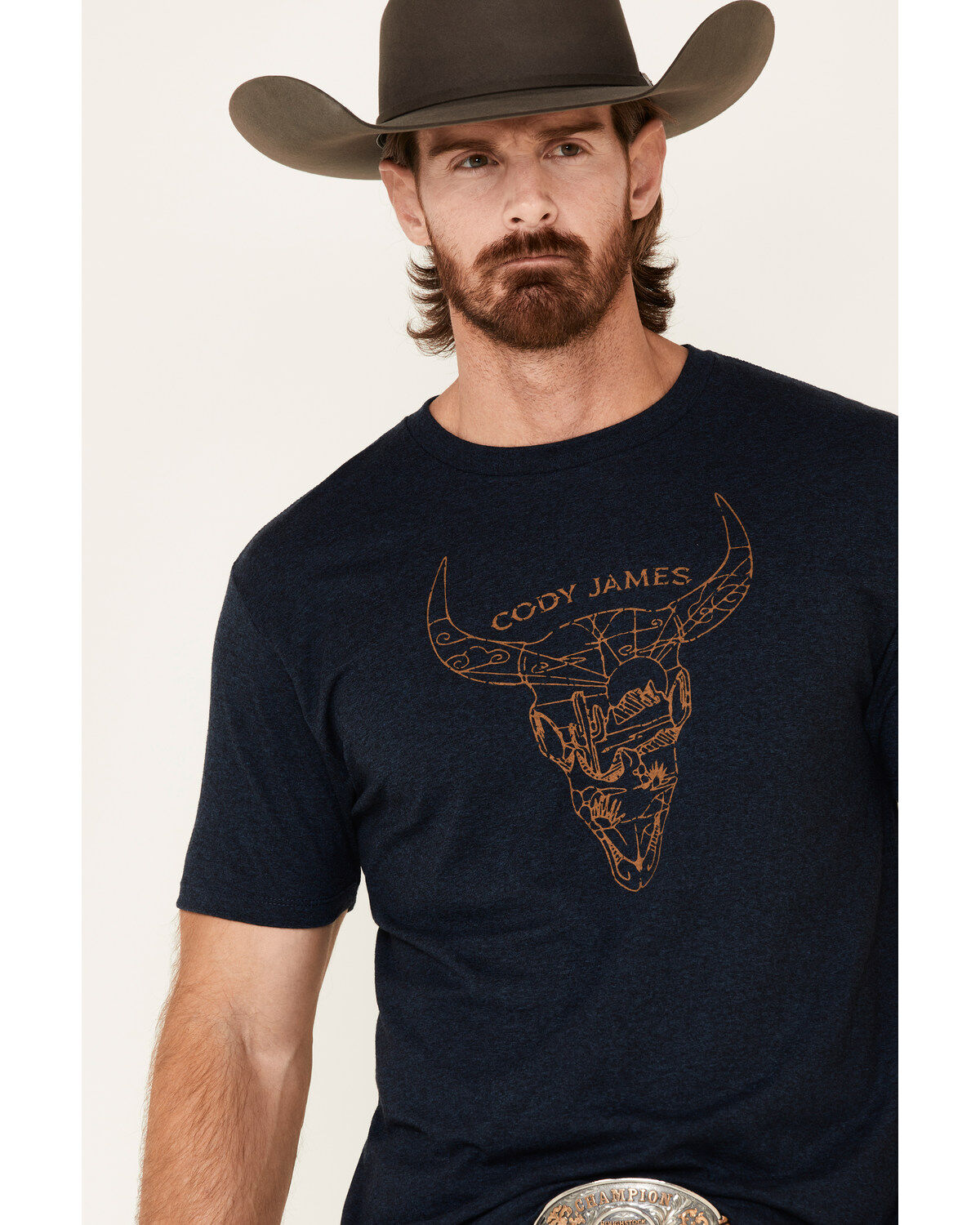 Image #3 - Cody James Men's Desert Bull Skull Graphic Short Sleeve T-Shirt, , hi-res