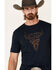 Image #3 - Cody James Men's Desert Bull Skull Graphic Short Sleeve T-Shirt, , hi-res