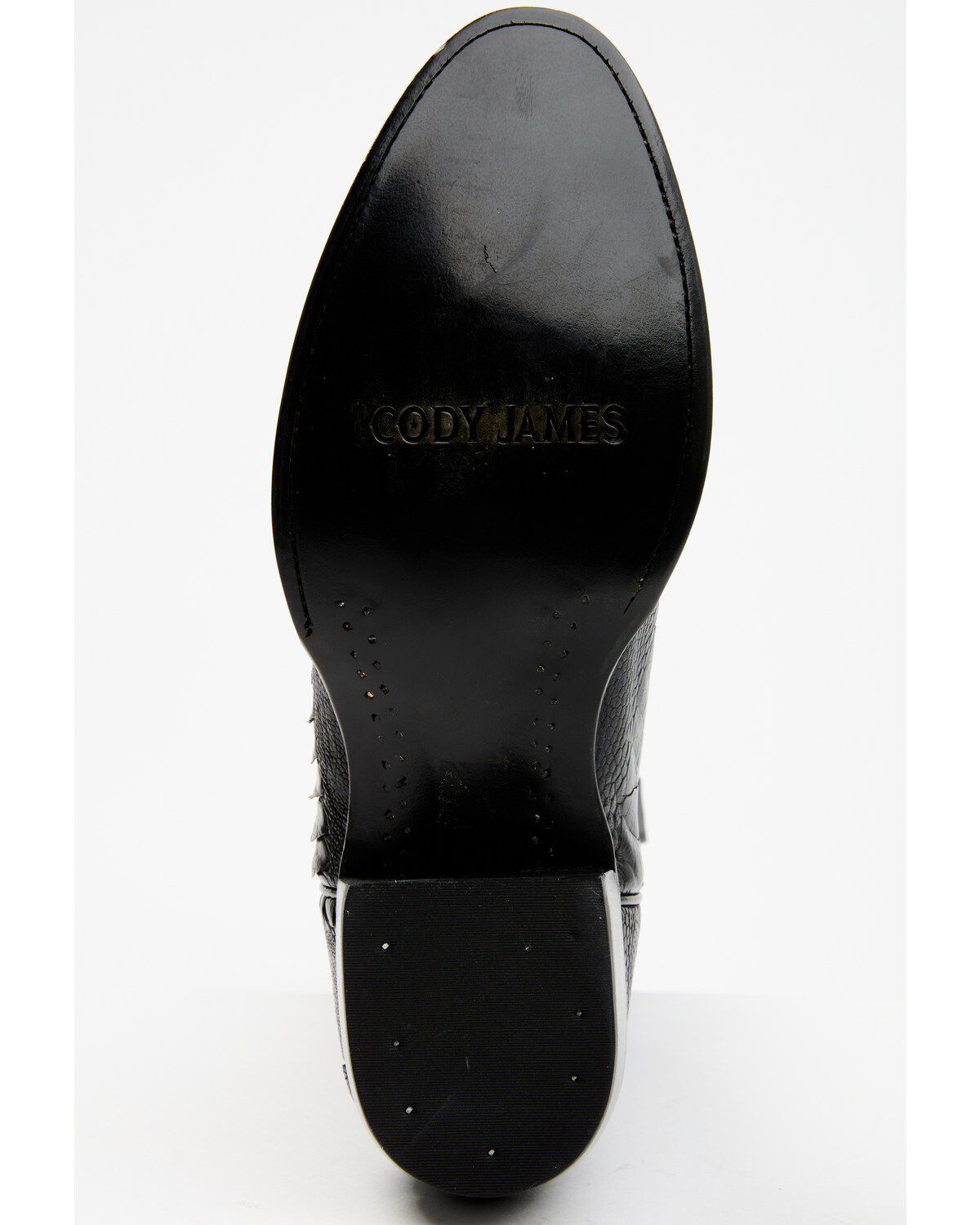 Image #7 - Cody James Men's Exotic Ostrich Leg Western Boots - Round Toe, Black, hi-res