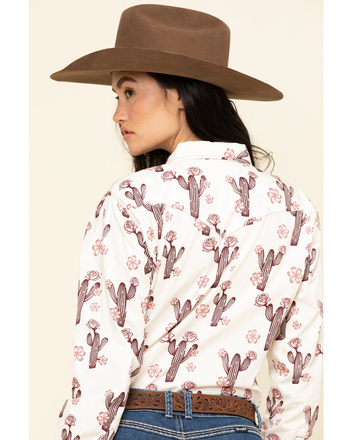 Cowgirl Hardware Women's Ivory Cactus 