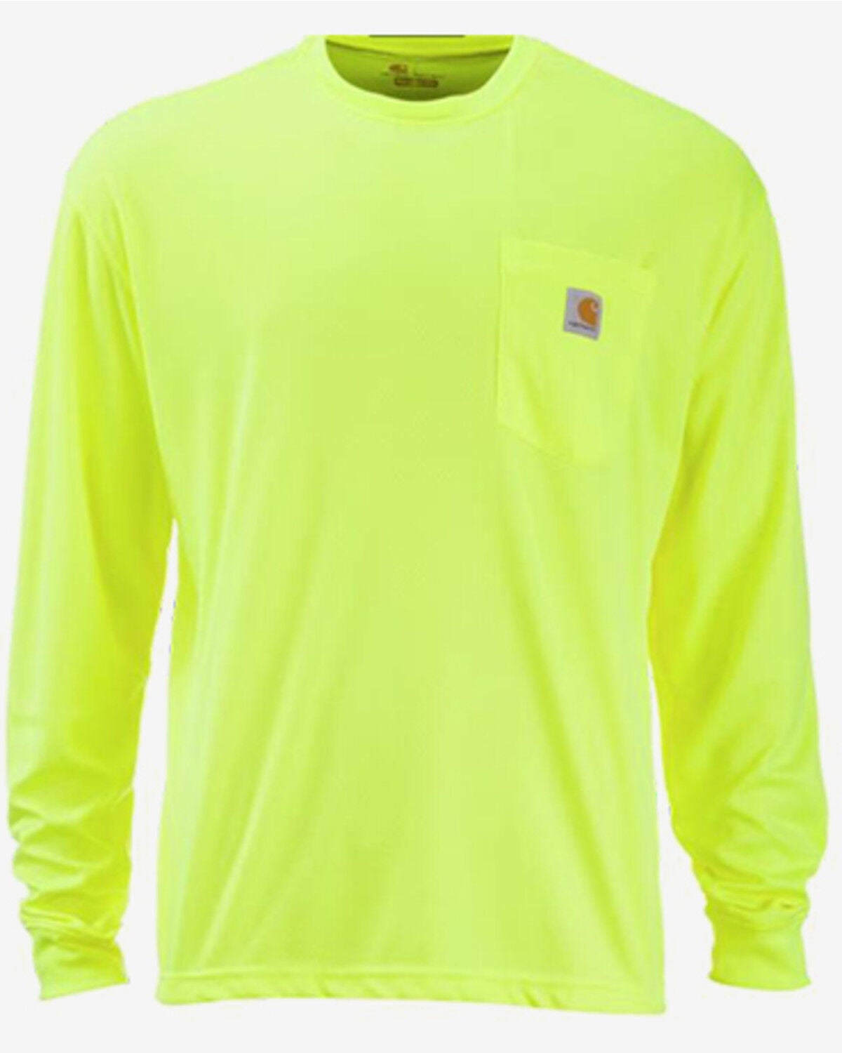 Carhartt Men's Force&reg; Color Enhanced Long Sleeve Work Shirt - Big, Yellow, hi-res