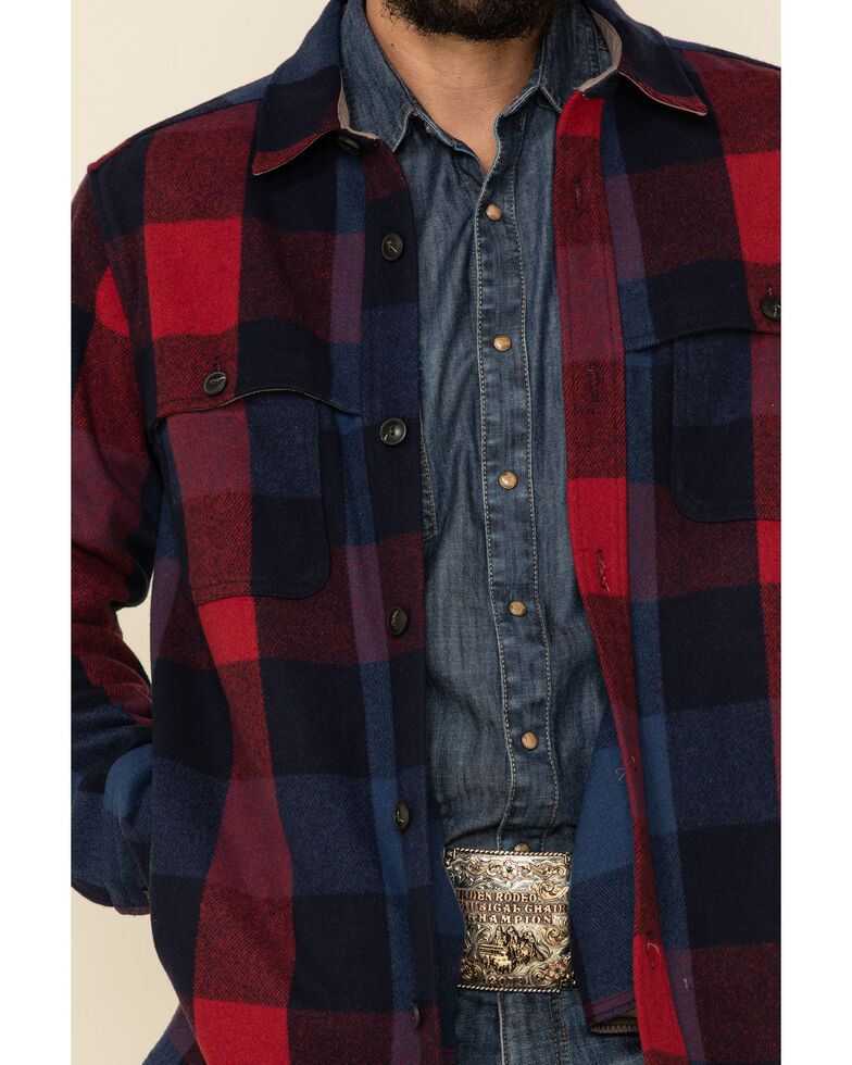 Pendleton Men's Navy Heston ButtonFront Wool Shirt Jacket Boot Barn