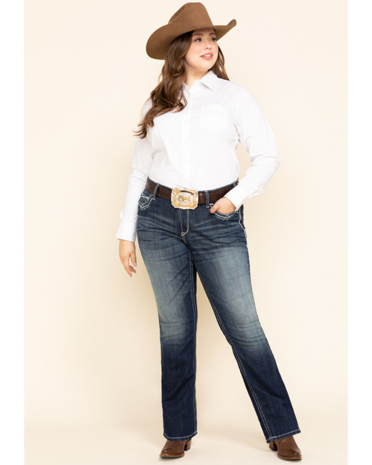 Image #6 - Ariat Women's Kirby Stretch Shirt - Plus, , hi-res