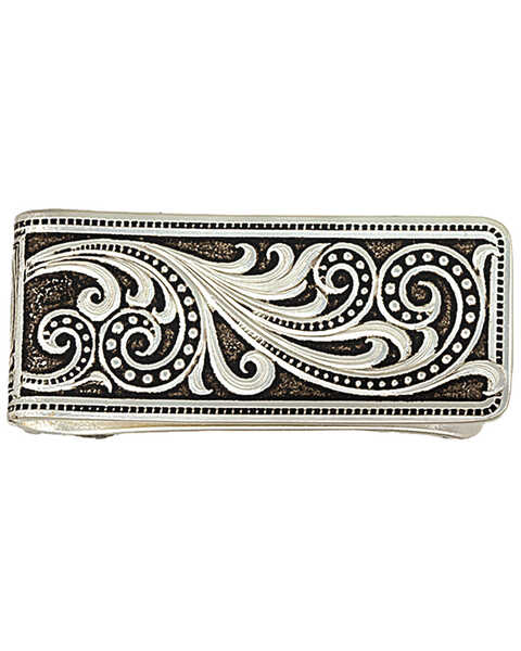 Image #1 - Montana Silversmiths Western Lace Whisper Money Clip, Silver, hi-res