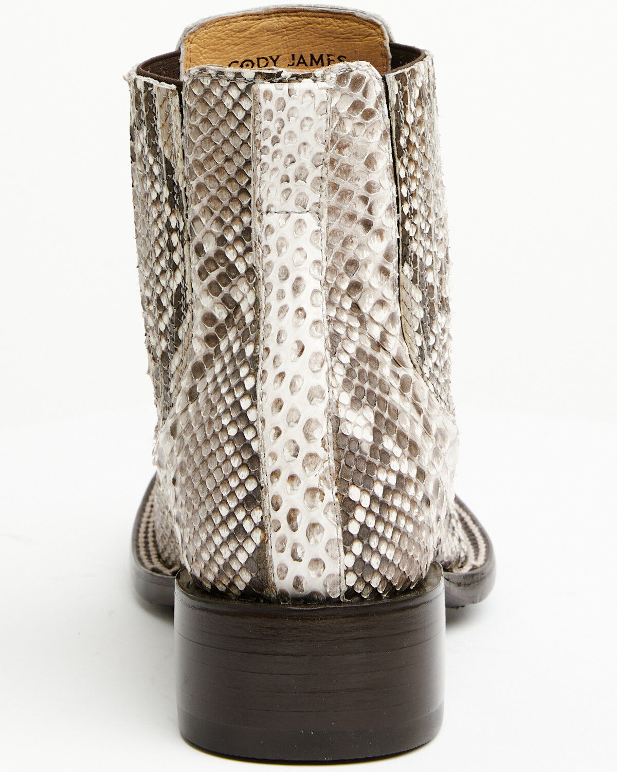 Image #6 - Cody James Men's Hash Exotic Python Western Ankle Boots - Broad Square Toe, Natural, hi-res