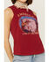 Shyanne Women's America Eagle Red Graphic Tank, Red, hi-res