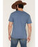 Image #4 - Cody James Men's Bull Skull Embroidered Short Sleeve Graphic T-Shirt, Slate, hi-res