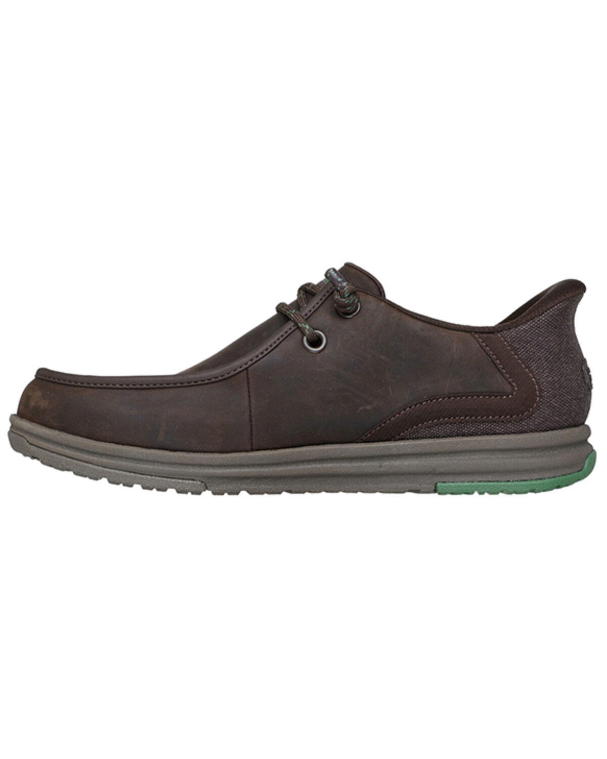 Image #3 - Skechers X John Deere Men's Relaxed Fit Melson 2.0 Slip-On Shoes - Moc Toe, Chocolate, hi-res