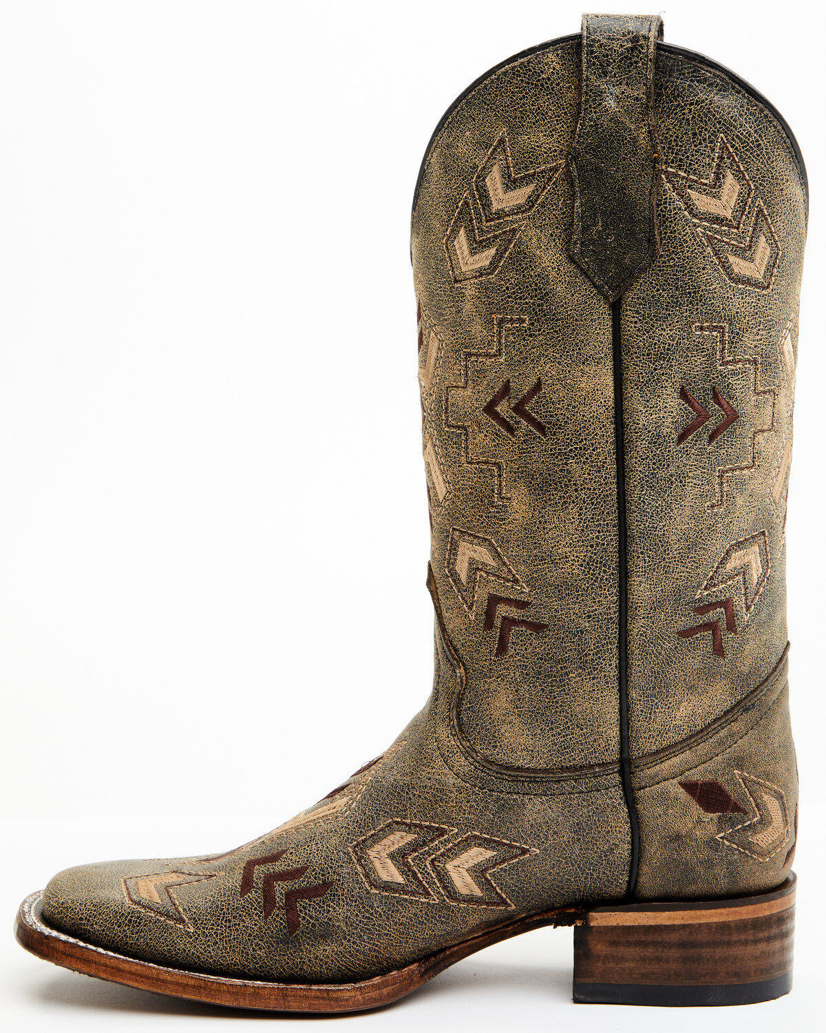 Image #3 - Circle G Women's Arrowhead Western Boots - Broad Square Toe, , hi-res